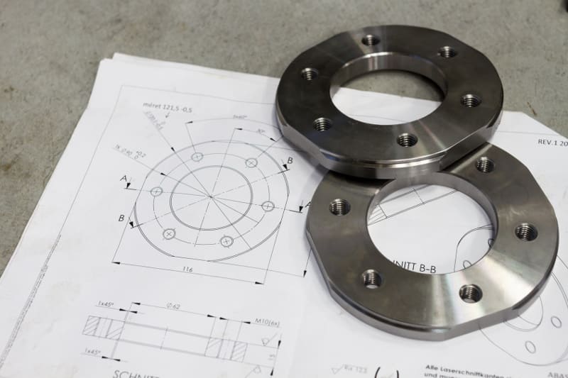 measuring metal component, cnc metalwork